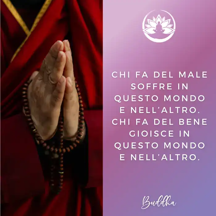 aforisma buddha sul fare del male
