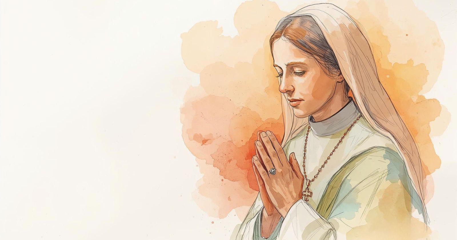 suora in preghiera, meditazione cristiana