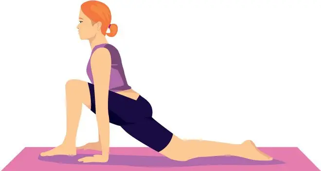 Aswha Sanchalasana saluto al sole sinistra