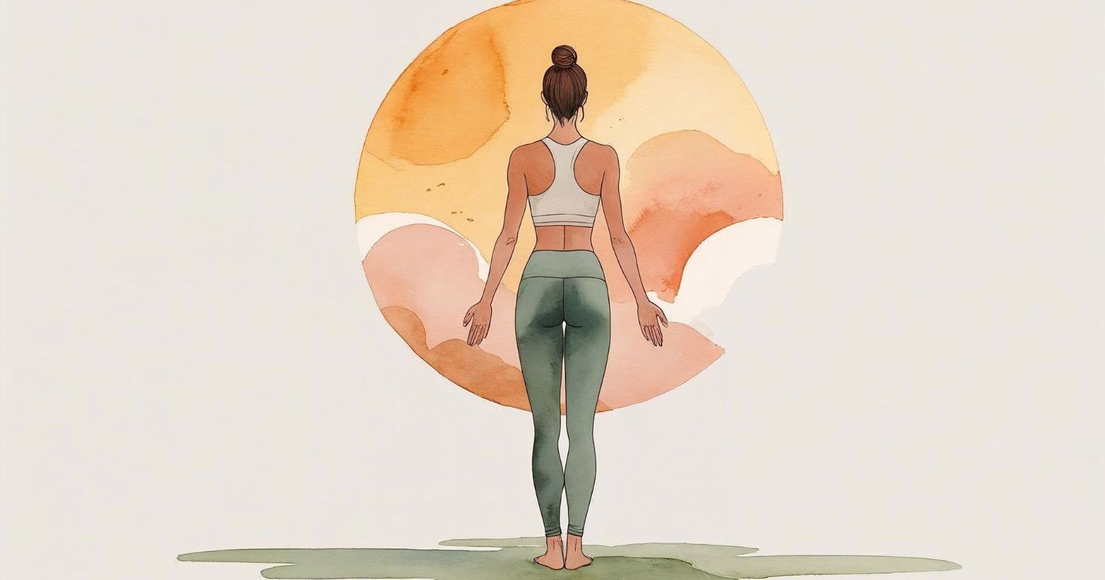 persona in tadasana si prepara al saluto al sole