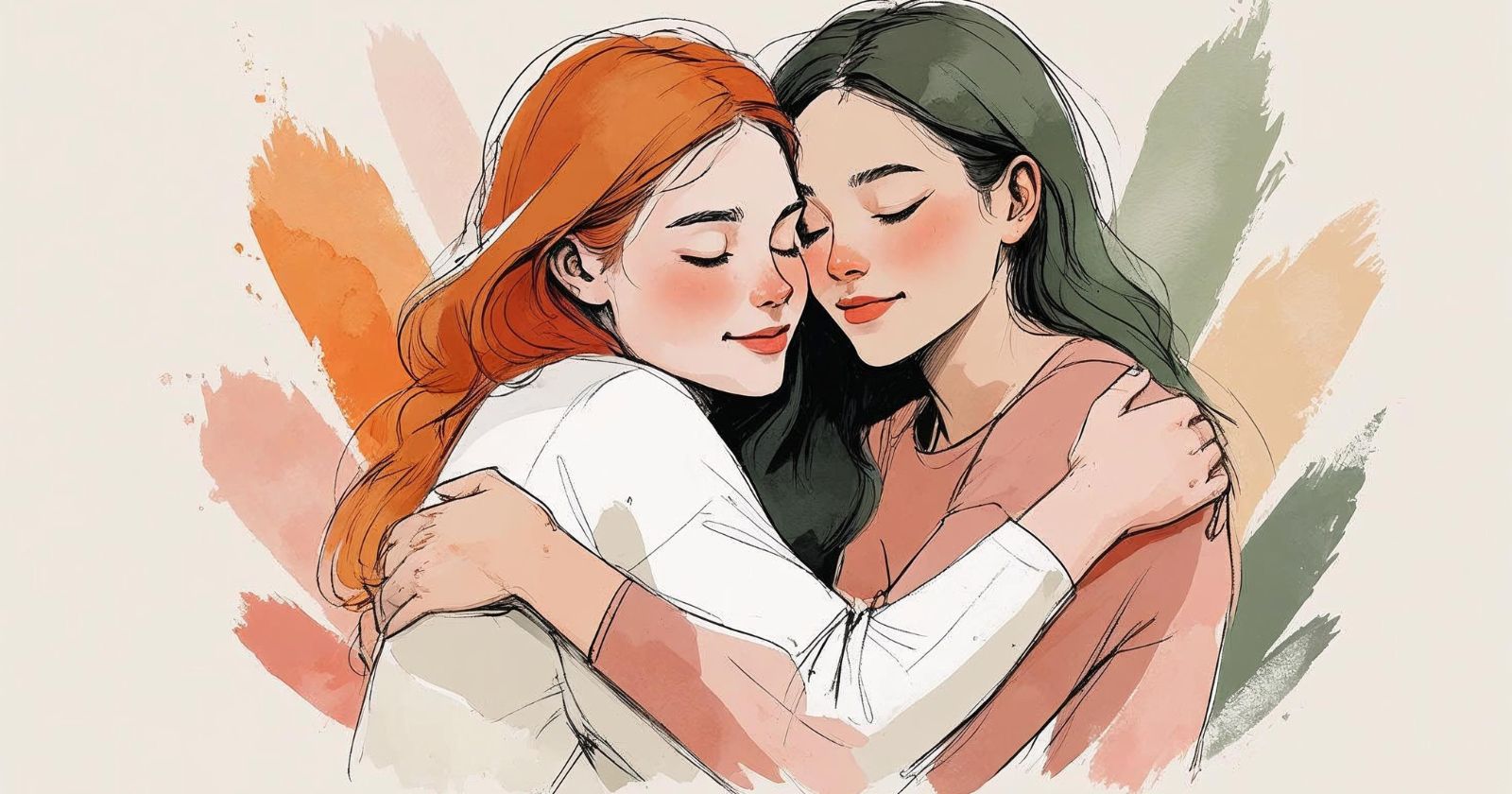 due amiche si confortano a vicenda