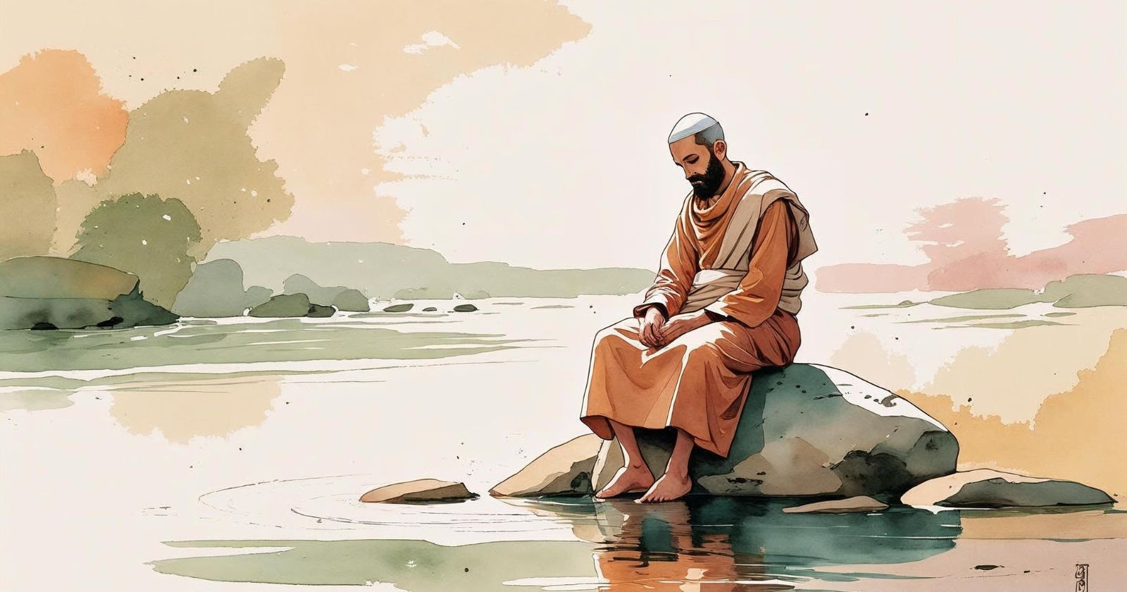 monaco in riva a un fiume