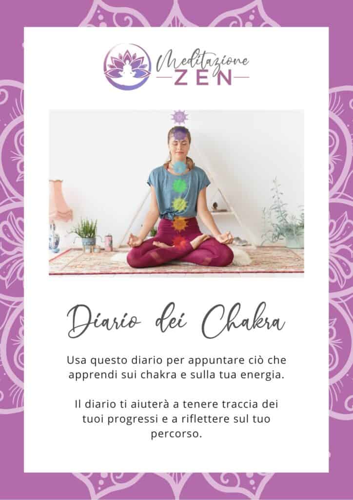 Diario dei chakra da stampare