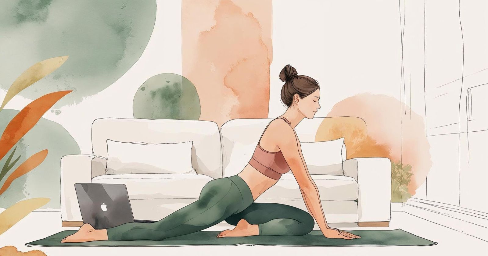 donna pratica yoga online