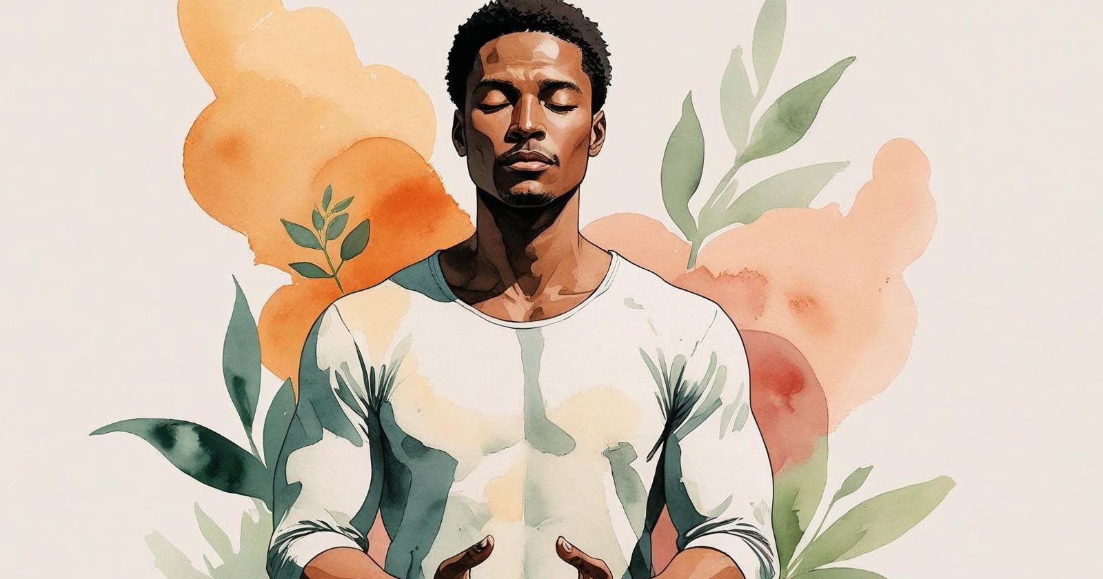 uomo respira profondamente