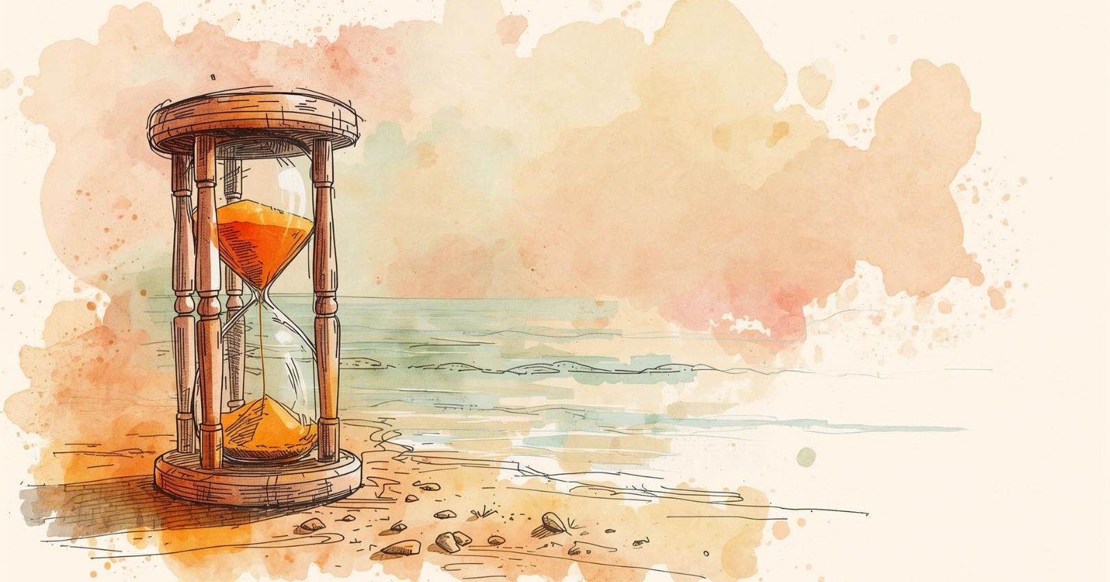 clessidra sulla spiaggia