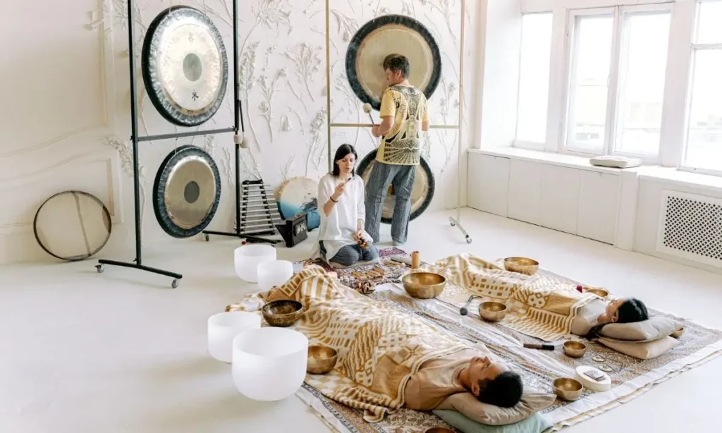 sessione di bagno sonoro