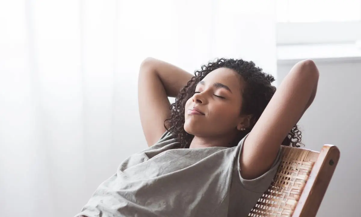 donna che si rilassa