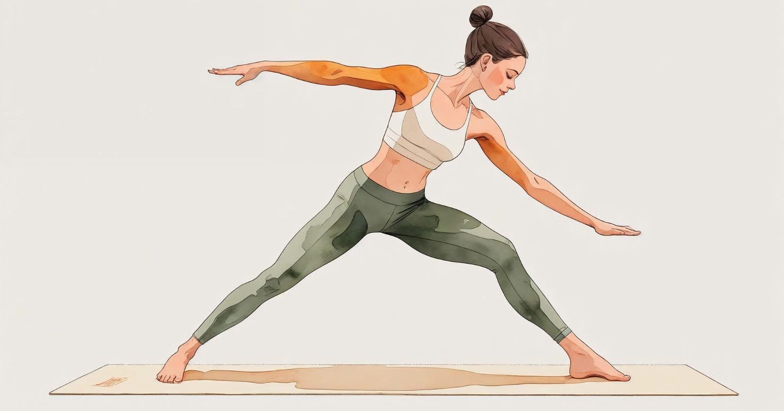 donna in posizione yoga