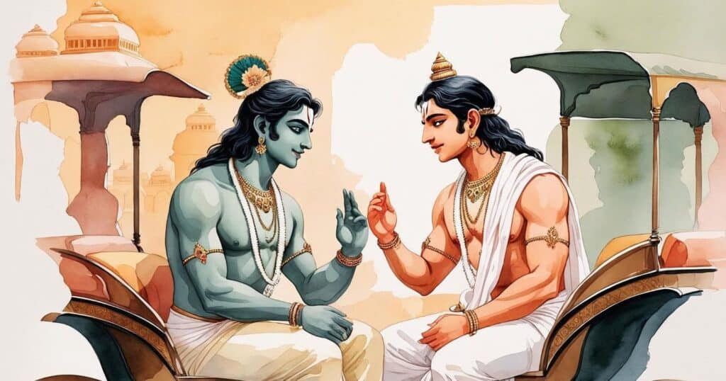 Krishna e Arjuna