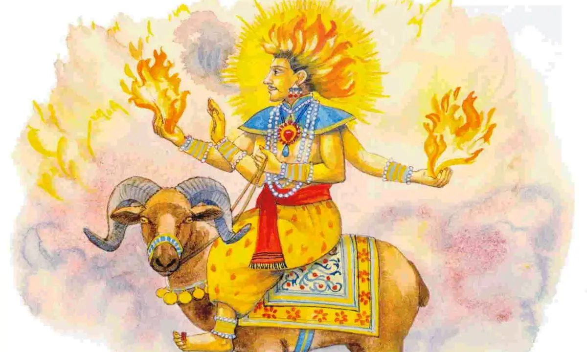 Agni e il suo veicolo