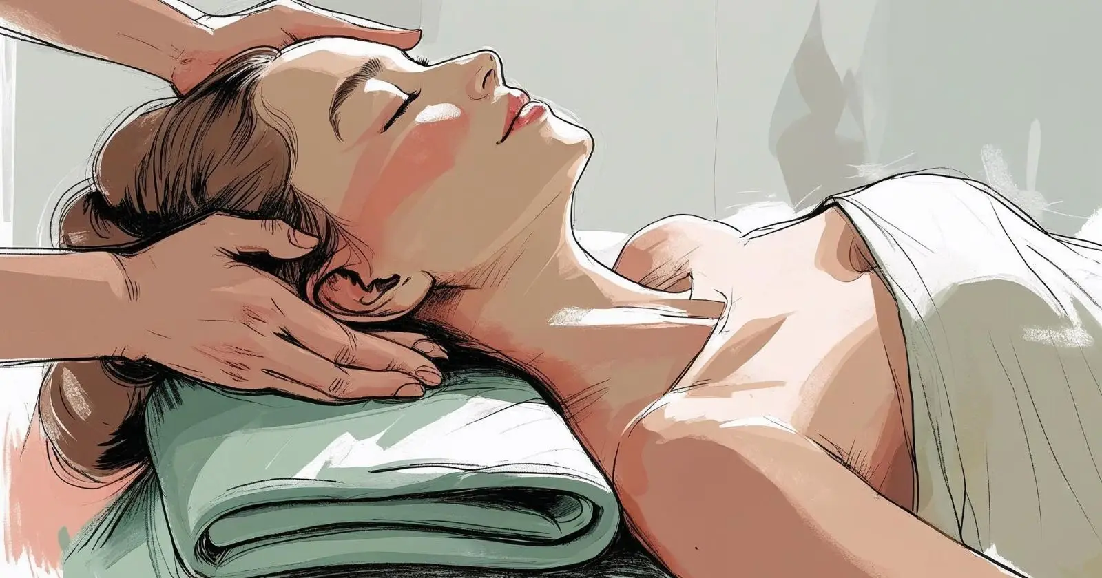 cliente riceve un massaggio tui na da un operatore