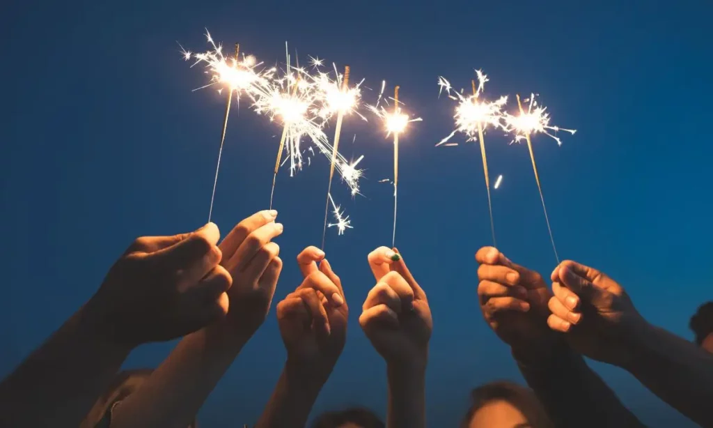 fuochi d'artificio per il nuovo anno