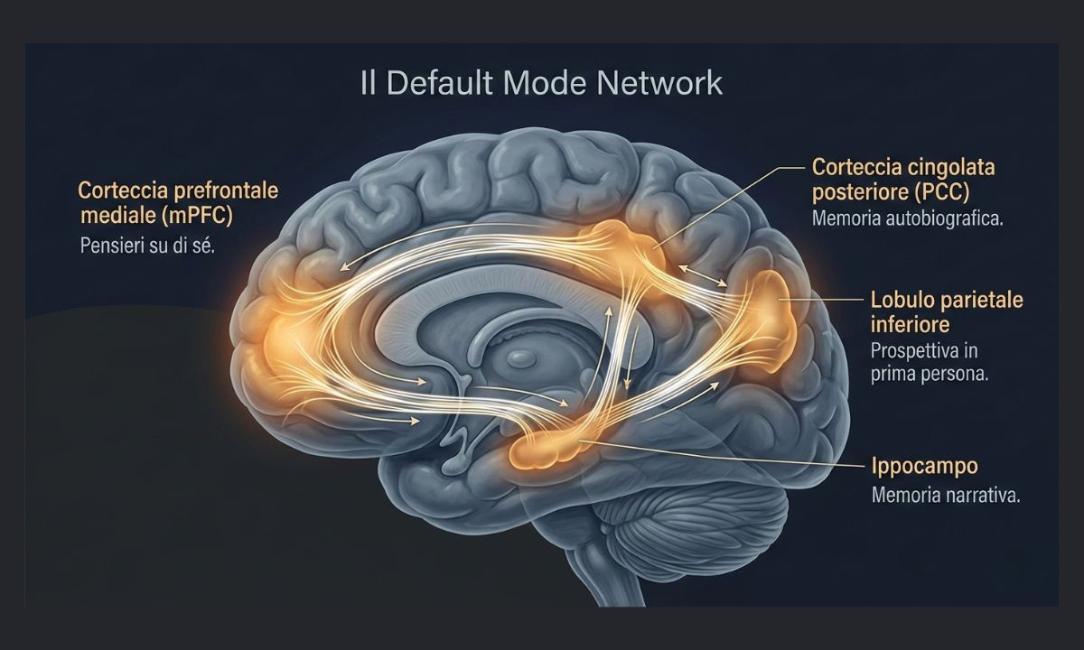 il default mode network del cervello