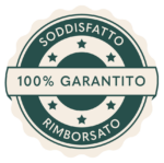 Immagine di un badge di garanzia soddisfatto e rimborsato.