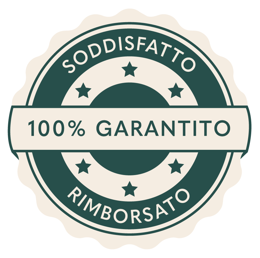 badge garanzia soddisfatto o rimborsato